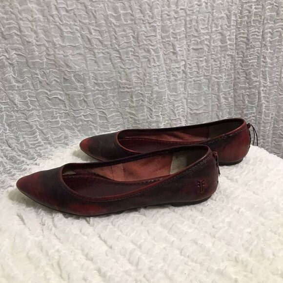 Frye Regina Leather Ballet Shoes Size 7M - Picture 6 of 9